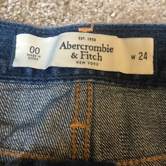 Abercrombie & Fitch denim short shorts size 00/24 - Picture 8 of 8